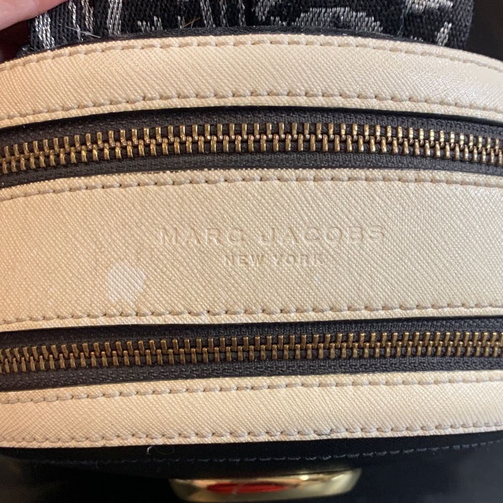 Marc Jacobs Black and Pink Backpack with Gold Accents - Picture 5 of 8
